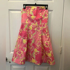. Lilly Pulitzer Blossom Dress in Hottie Pink Day size 4
